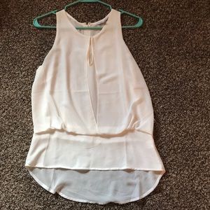 Off White polyester tank top from TJ Max